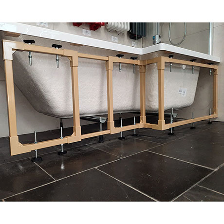 Easy Fit 1500-1700mm Extendable Front Bath Frame for L-Shape Baths