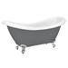Earl Grey 1750 Double Ended Roll Top Slipper Bath w. Ball + Claw Leg Set profile small image view 6 