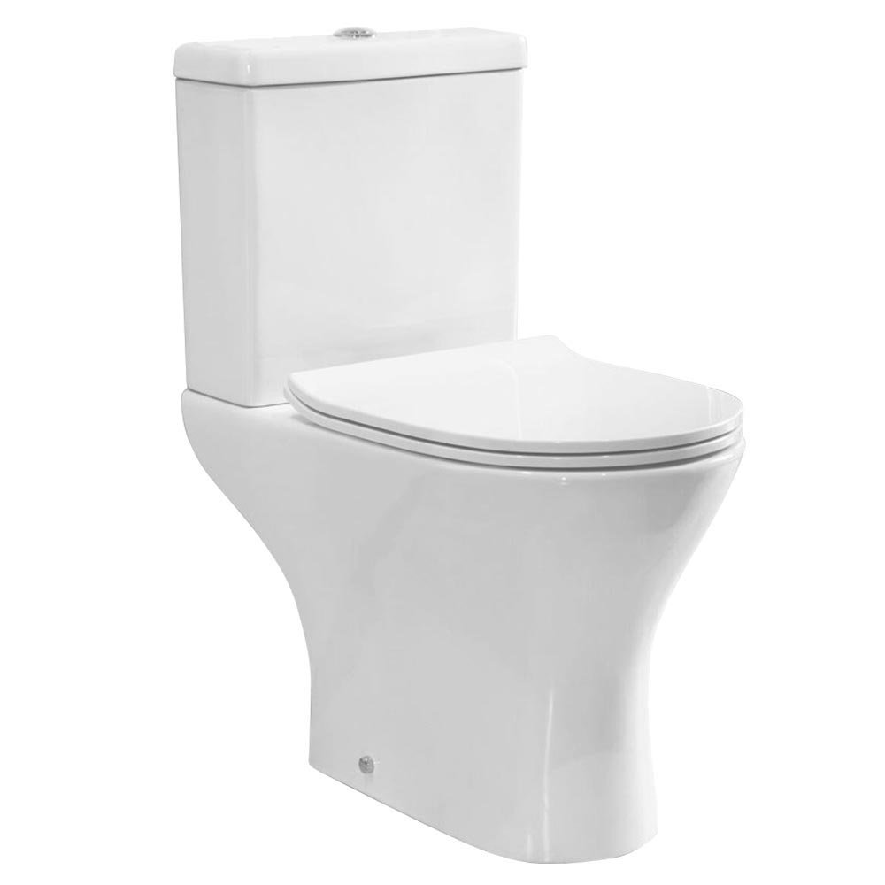 Eclipse Modern Short Projection Toilet + Seat Victorian Plumbing