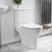 Eclipse Modern Short Projection Toilet + Soft Close Seat profile small image view 3 