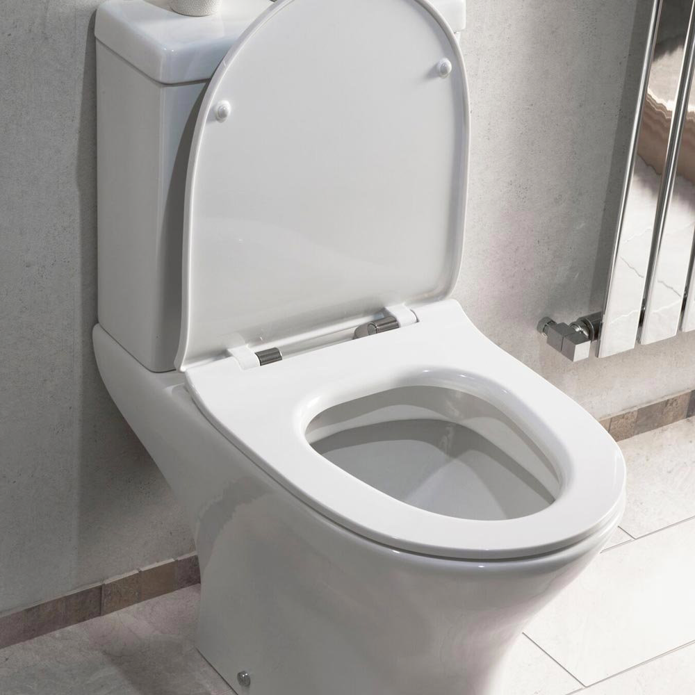 Eclipse Modern Short Projection Toilet + Seat 