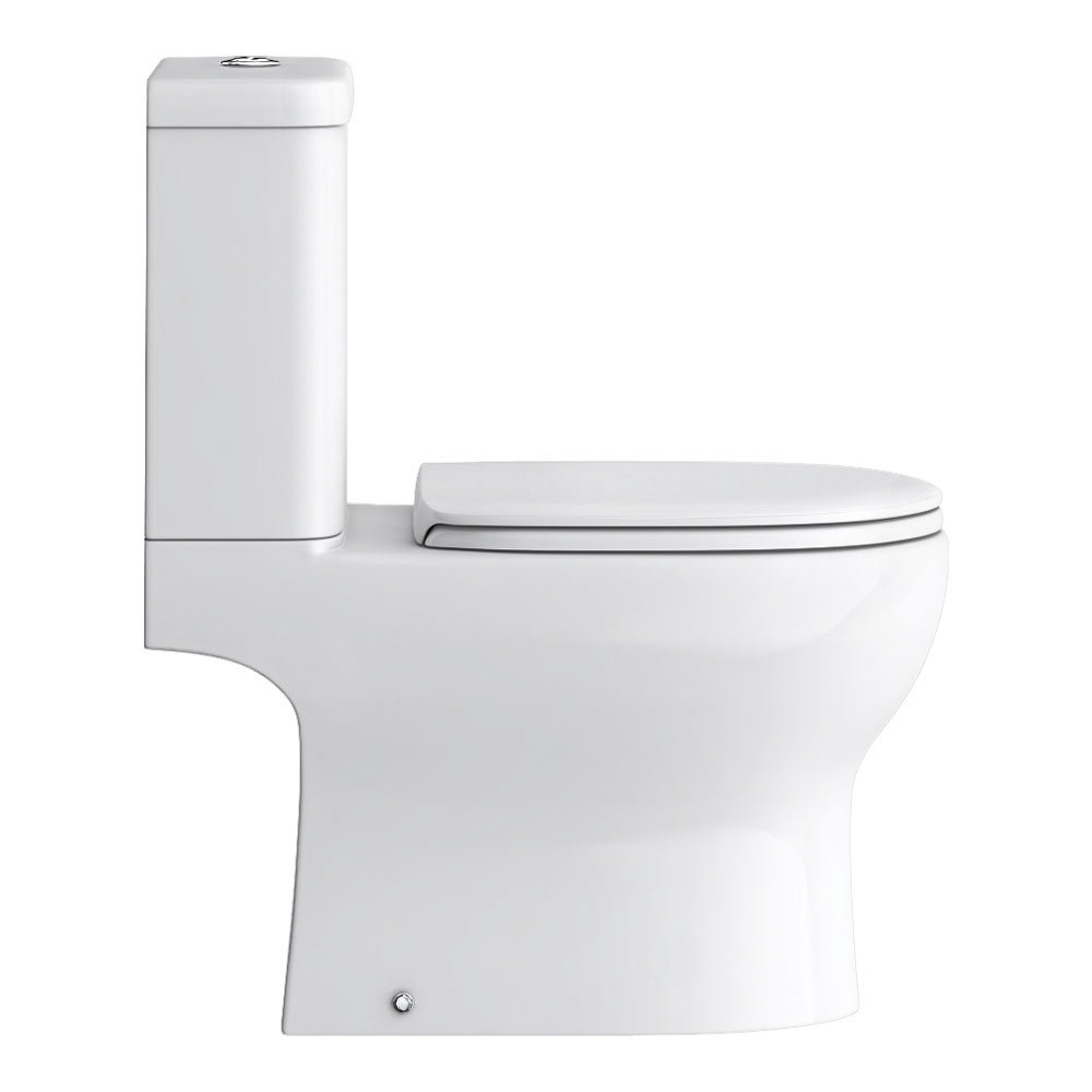 Elite Rimless Close Coupled Toilet + Soft Close Seat
