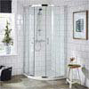 Ella Quadrant Shower Enclosure with Pearlstone Tray - 800 x 800mm - ERQ8-NTP105 profile small image view 1 