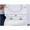Euroshowers - ONE Seat Universal Soft Close Toilet Seat - White - 83311 profile small image view 3 