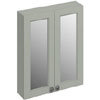 Burlington 60 2-Door Mirror Cabinet - Dark Olive profile small image view 1 