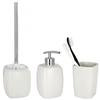 Wenko Faro Ceramic Bathroom Accessories Set - White profile small image view 1 