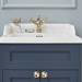 Burlington 65 2-Door Vanity Unit & Classic Basin - Blue profile small image view 3 