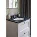 Burlington 65 2-Drawer Vanity Unit & Minerva Worktop with Basin - Matt White profile small image view 3 
