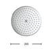 Crosswater - Central 200mm Round Fixed Showerhead - FH200C+ profile small image view 3 