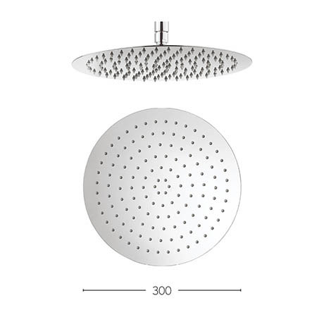Crosswater - Central 300mm Round Fixed Showerhead - FH300SR+