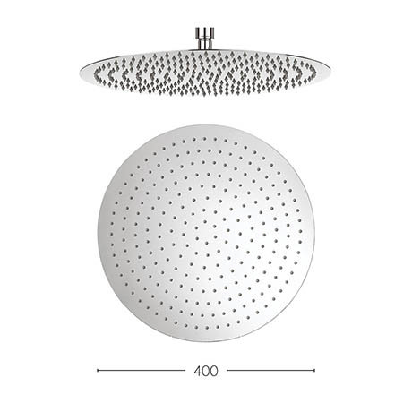 Crosswater - Central 400mm Round Fixed Showerhead - FH400SR+
