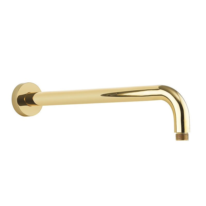 Crosswater MPRO Wall Mounted Shower Arm - Unlacquered Brass - FH684Q