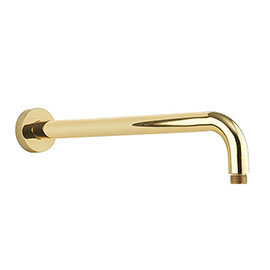 Crosswater MPRO Wall Mounted Shower Arm - Unlacquered Brass - FH684Q