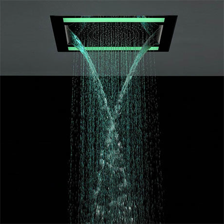 Crosswater - Rio Revive Showerhead with Lights and Double Waterfall - FHX610C