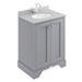 Bayswater Fitzroy Traditional Plummett Grey Marble Top Vanity Unit + Toilet Package profile small image view 3 