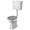 Bayswater Fitzroy Comfort Height Traditional Low Level Toilet with Ceramic Lever Flush profile small image view 1 