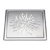 Smedbo Outline Crown Pattern Floor Grating - Polished Stainless Steel - FK504 profile small image view 1 