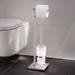 Smedbo Outline Lite Square Freestanding Toilet Brush and Roll Holder - FK603 profile small image view 2 
