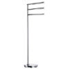 Smedbo Outline Lite Round Freestanding Triple Swing Arm Towel Rail - FK608 profile small image view 1 