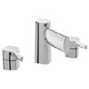 Bristan Flute 3 Hole Basin Mixer with Clicker Waste profile small image view 1 