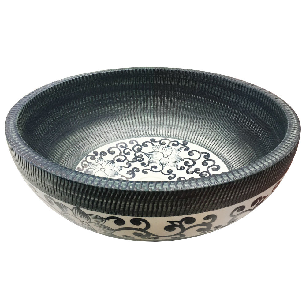 Kasbah Round 400mm Floral Patterned Ceramic Counter Top Basin | Our Top 5 Stylish Counter Top Basins