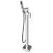 Prime Floor Mounted Freestanding Bath Shower Mixer - Chrome profile small image view 2 