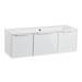 Roper Rhodes Frame 1200mm Wall Mounted Vanity Unit & Isocast Basin - Gloss White profile small image view 3 