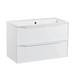 Roper Rhodes Frame 800mm Wall Mounted Vanity Unit & Isocast Basin - Gloss White profile small image view 3 