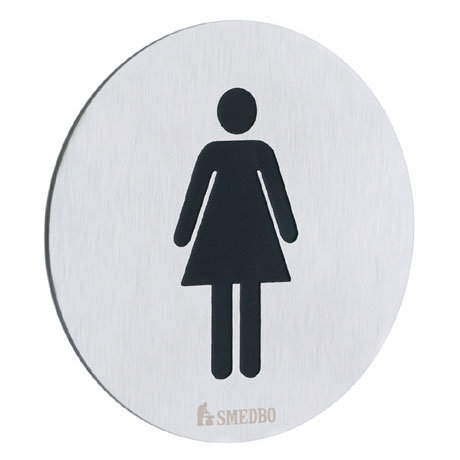 Smedbo Xtra WC Toilet Sign Lady - FS956