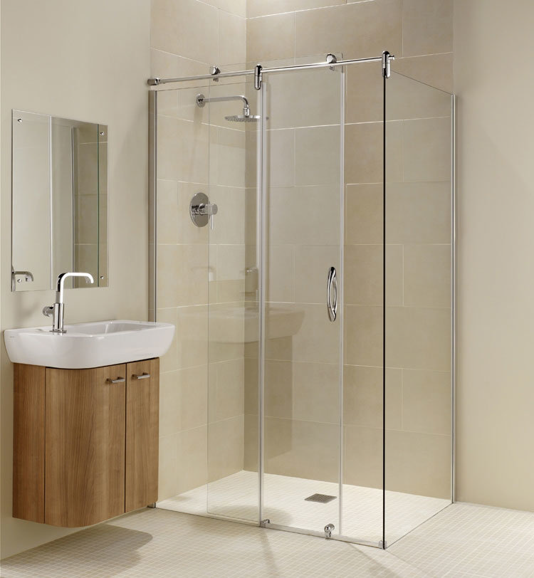 Coram Frameless Premier Sliding Shower Door With Side Panel Online