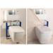 Burlington Traditional Concealed Cistern inc. Ceramic Lever + Wall Hung Frame profile small image view 3 