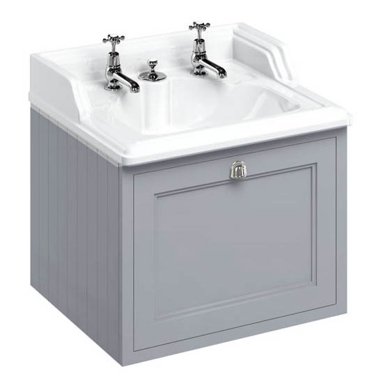 Burlington Wall Hung 65 Single Drawer Vanity Unit & Classic Invisible