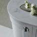 Burlington Wall Hung Corner Vanity Unit - Dark Olive - Right Hand 1000mm with Worktop profile small image view 2 