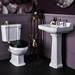Bayswater Fitzroy Traditional 2TH Basin & Full Pedestal profile small image view 2 