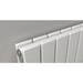 Reina Flat Horizontal Double Panel Designer Radiator - White profile small image view 3 