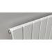 Reina Flat Horizontal Single Panel Designer Radiator - White profile small image view 2 