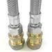 Pair of 3/8" Inch Flexi Tail Pipe Adapters profile small image view 2 