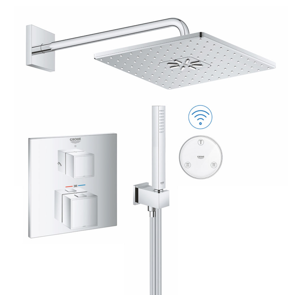 Grohe Grohtherm Cube SmartConnect Head & Handset Shower Set