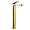 Crosswater Glide II Brushed Brass Tall Mono Basin Mixer - GD112DNF profile small image view 1 