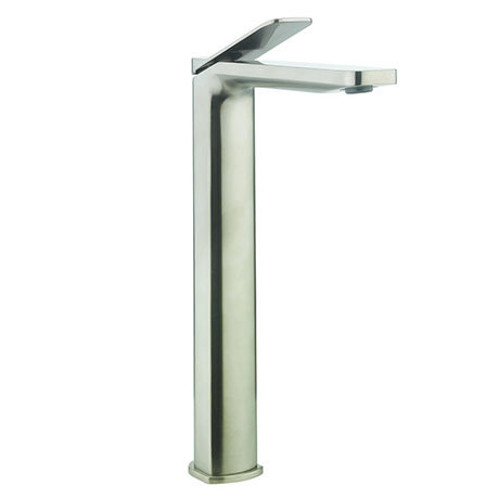 Crosswater Glide II Stainless Steel Effect Tall Mono Basin Mixer - GD112DNV