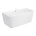 Orion 1500 x 750mm Small Back To Wall Modern Square Bath profile small image view 2 