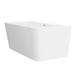 Orion 1500 x 750mm Small Back To Wall Modern Square Bath profile small image view 4 