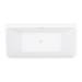 Orion 1500 x 750mm Small Back To Wall Modern Square Bath profile small image view 5 