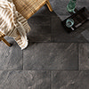 Gio Anthracite Matt Stone Effect Wall & Floor Tiles - 300 x 600mm Small Image