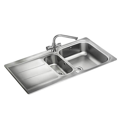 Rangemaster Glendale 1.5 Bowl Stainless Steel Kitchen Sink