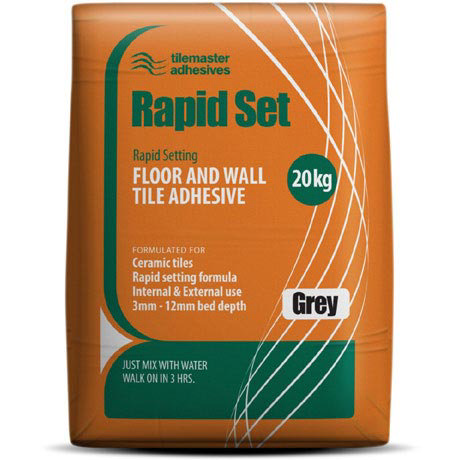 Tilemaster Adhesives Rapid Set Floor Wall Tile Adhesive Now Tilemaster Adhesives 20kg Rapid Set Floor Wall Tile Adhesive Grey