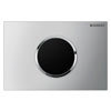 Geberit Sigma10 Matt + Gloss Chrome Touchless Automatic Flush for UP320 Cistern profile small image view 1 