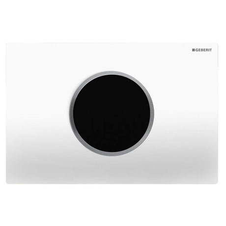 Geberit Sigma10 White + Matt Chrome Touchless Automatic Flush for UP320 Cistern