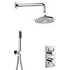 Crosswater MPRO Chrome 2 Outlet 2-Handle Shower Bundle profile small image view 1 