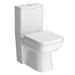 Genova Modern Short Projection 585mm Toilet with Soft Close Seat profile small image view 2 